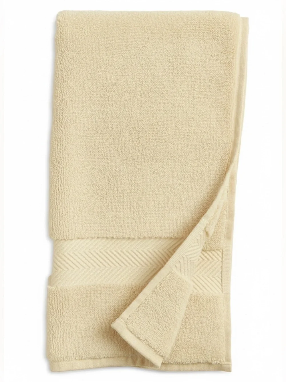 NWT Nordstrom Organic Hydrocotton Hand Towel Yellow Straw